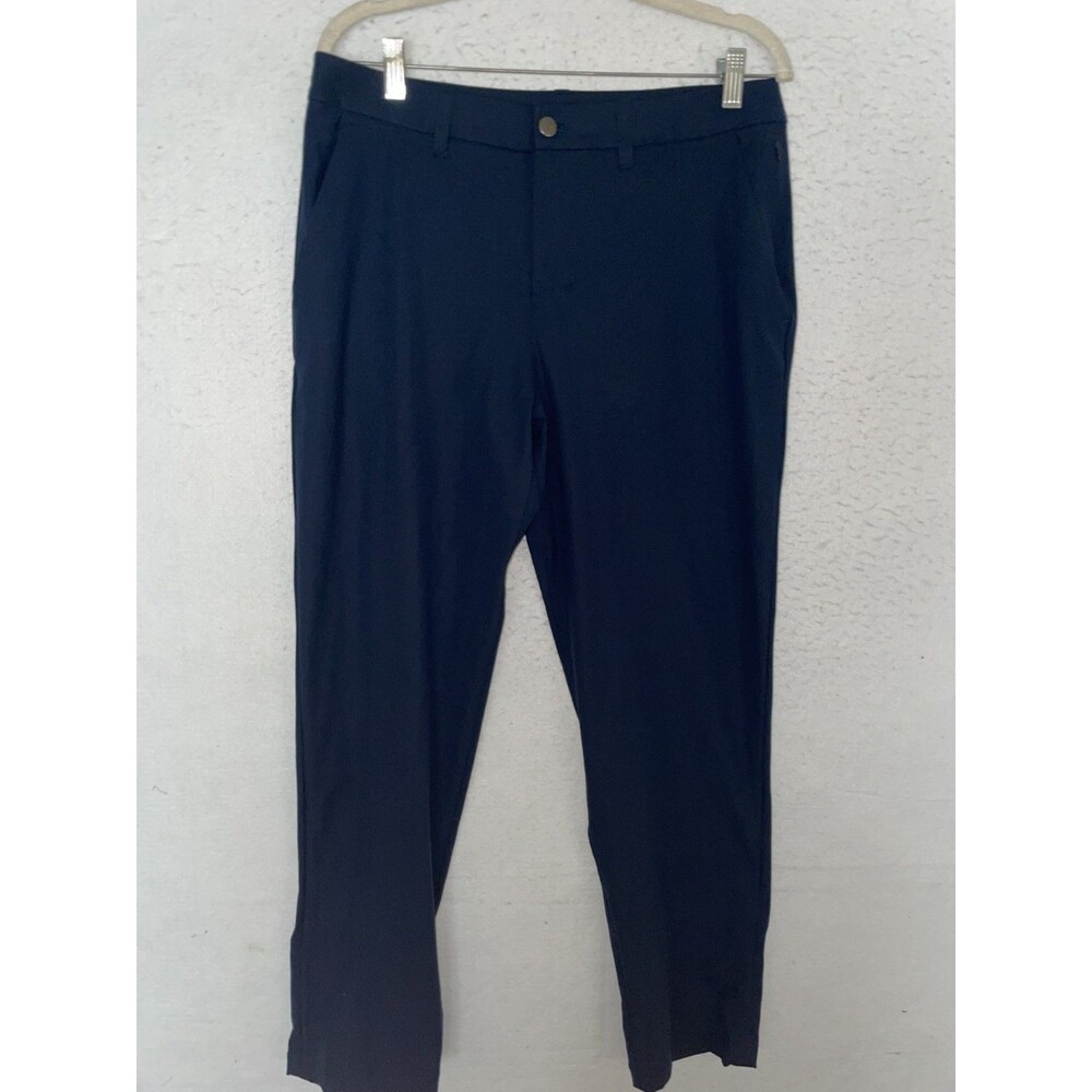 Lululemon Original Commission Pants Men 33 x 29 Dark Blue Navy straight leg